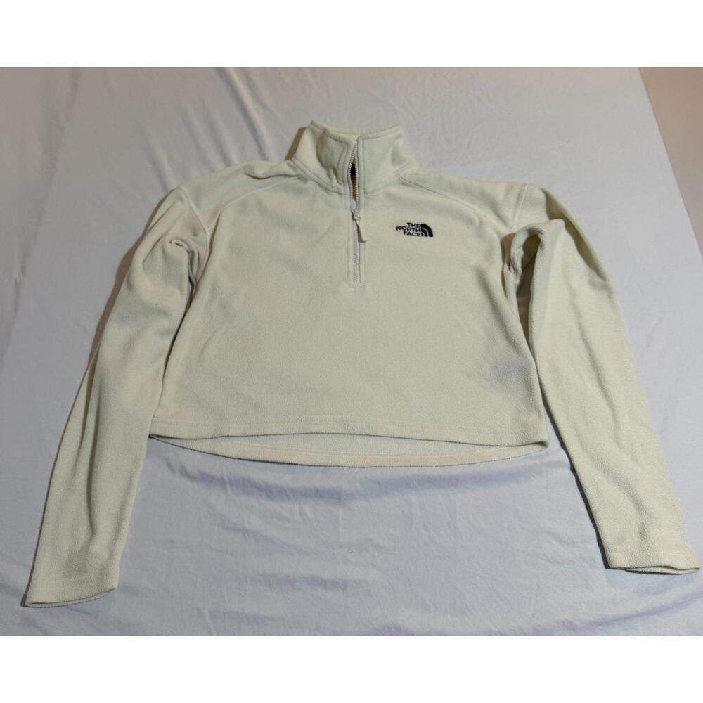 The North Face‎ Womens Glacier Crop 1/4 Zip Fleece Sweater Size XS